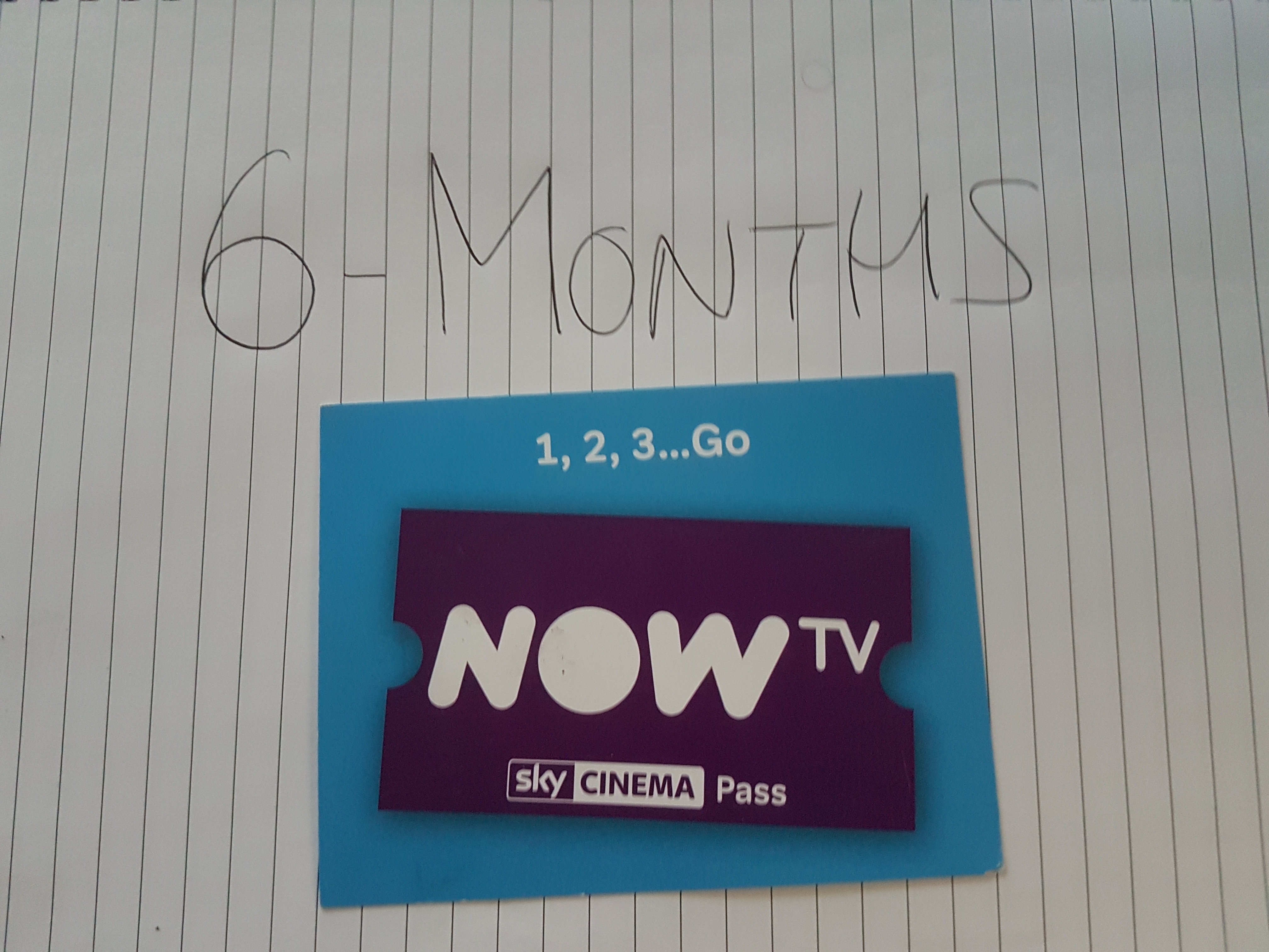 Now TV Sky Cinema 6 month Pass (not promotion)