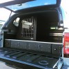 Nissan Navara Single Compartment Dog Transit Box & Vehicle Drawer System