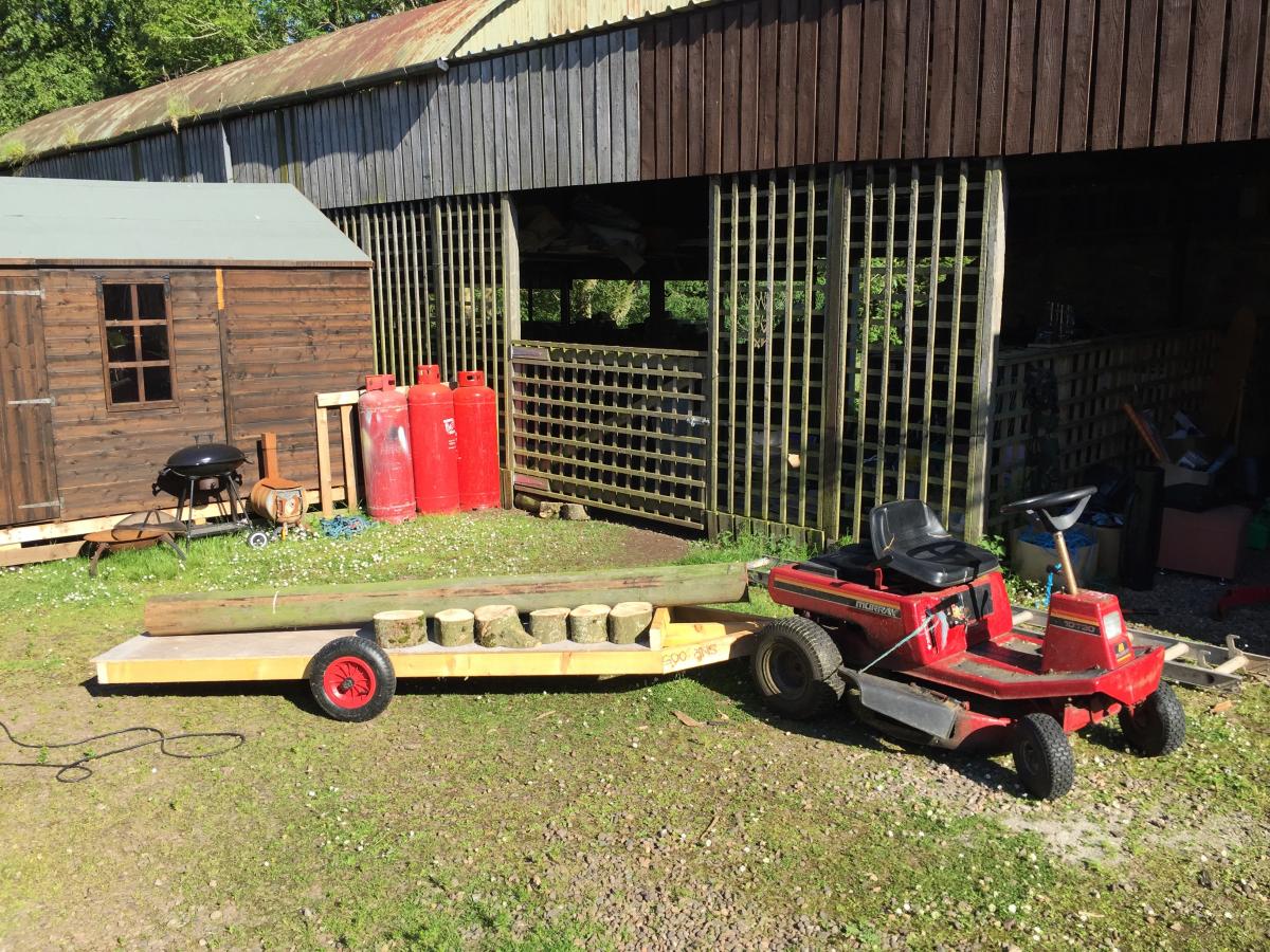Ride On Mower Trailer Countryside Skills Craft DIY The
