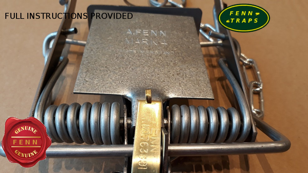 25 x Fenn Mk4 traps from £6.75 delivered