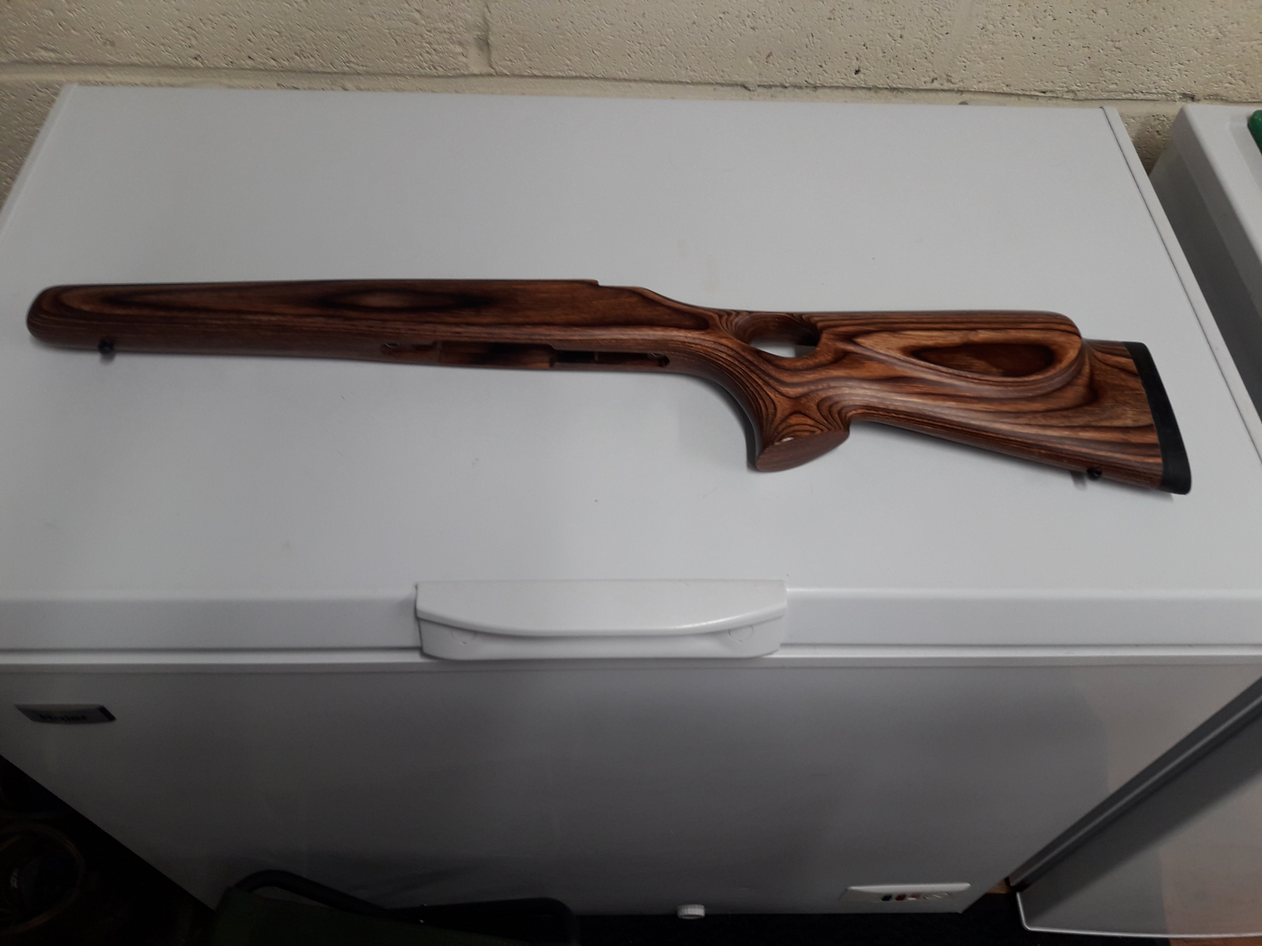 Howa 1500 short action thumb hole laminate stock