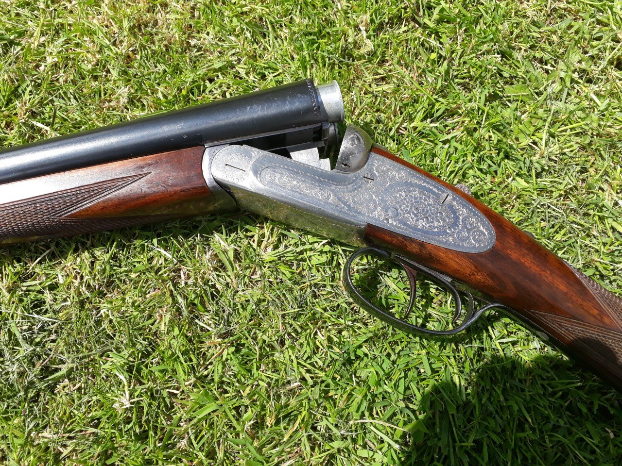 Ugartechea/Parker Hale 604 sidelock ejector,12 bore,with cartridges