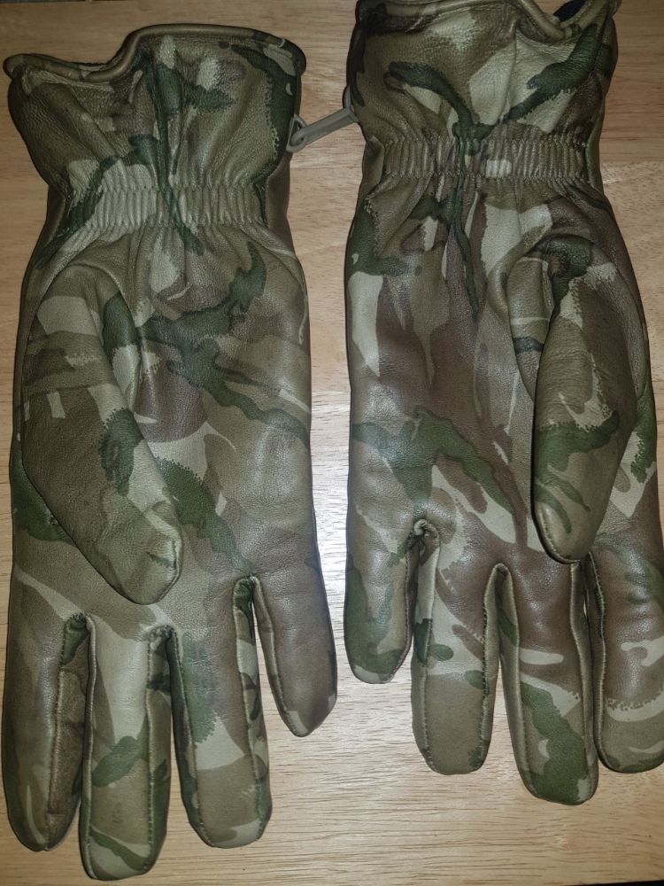 MTP sheepskin leather gloves,british army,size 9