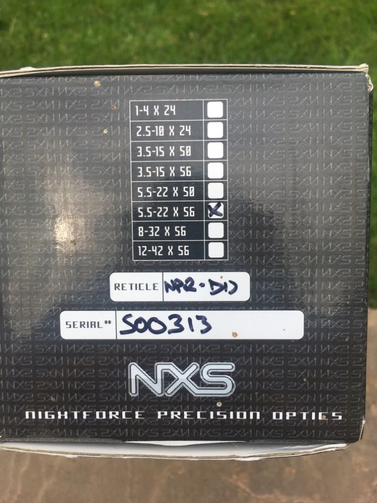 Nightforce NSX 5.5-22-56   NP2DD