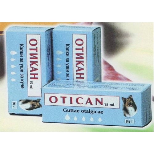 Otican – guttae otalgicae  Antibacterial Ear Drops for Dog.