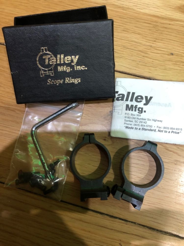 Talley scope rings