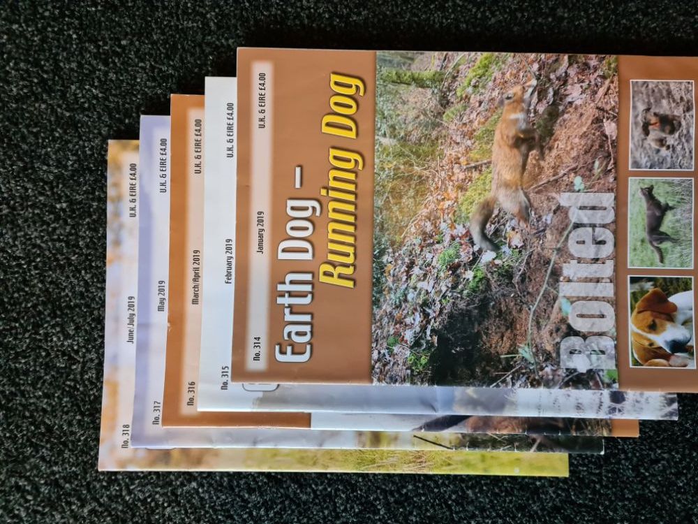 NOW £50.Earth dog running dog magazines