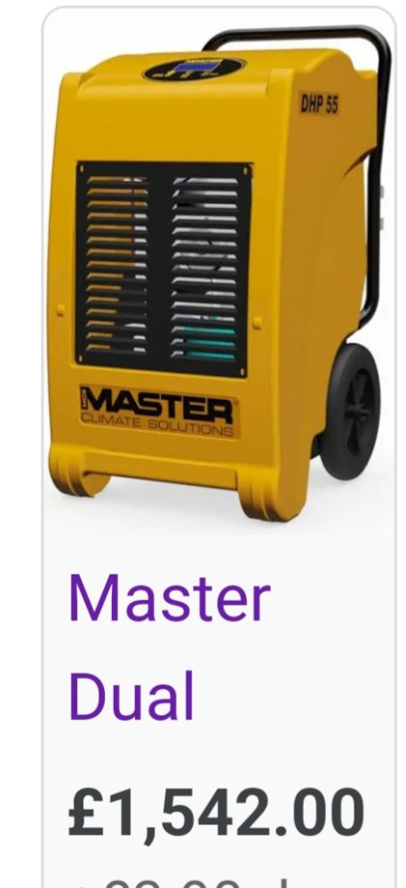 Master Dehumidifier 110 & 240v